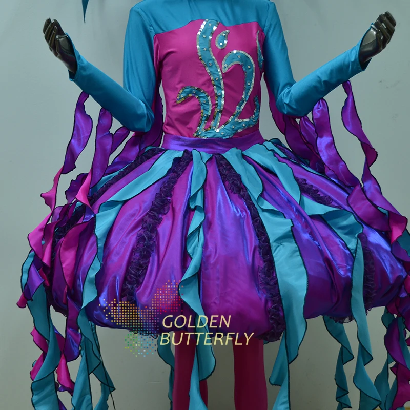 Светящаяся одежда со светодиодной подсветкой для женщин 2017 новый костюм цирка