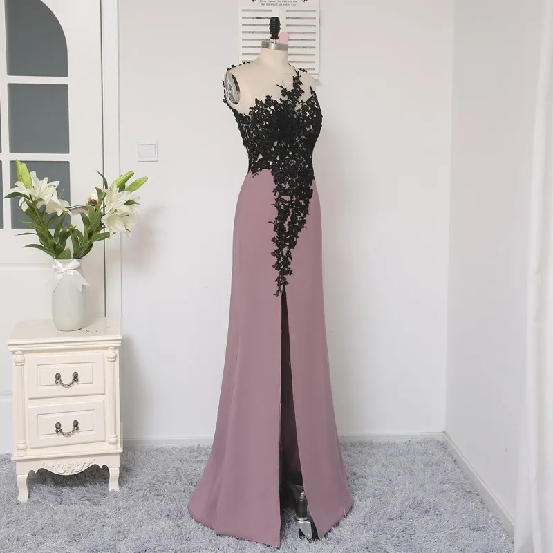 HVVLF черные 2018 платья для выпускного вечера русалка до пола с открытой спиной