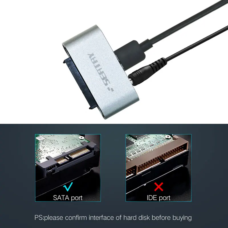 Внешний конвертер SATA III в USB 3 5 2 дюйма/дюйма 6 Гбит/с | Компьютеры и офис