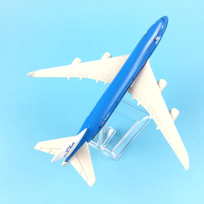 Бесплатная доставка 16 см 747 KLM модель самолета из металлического сплава