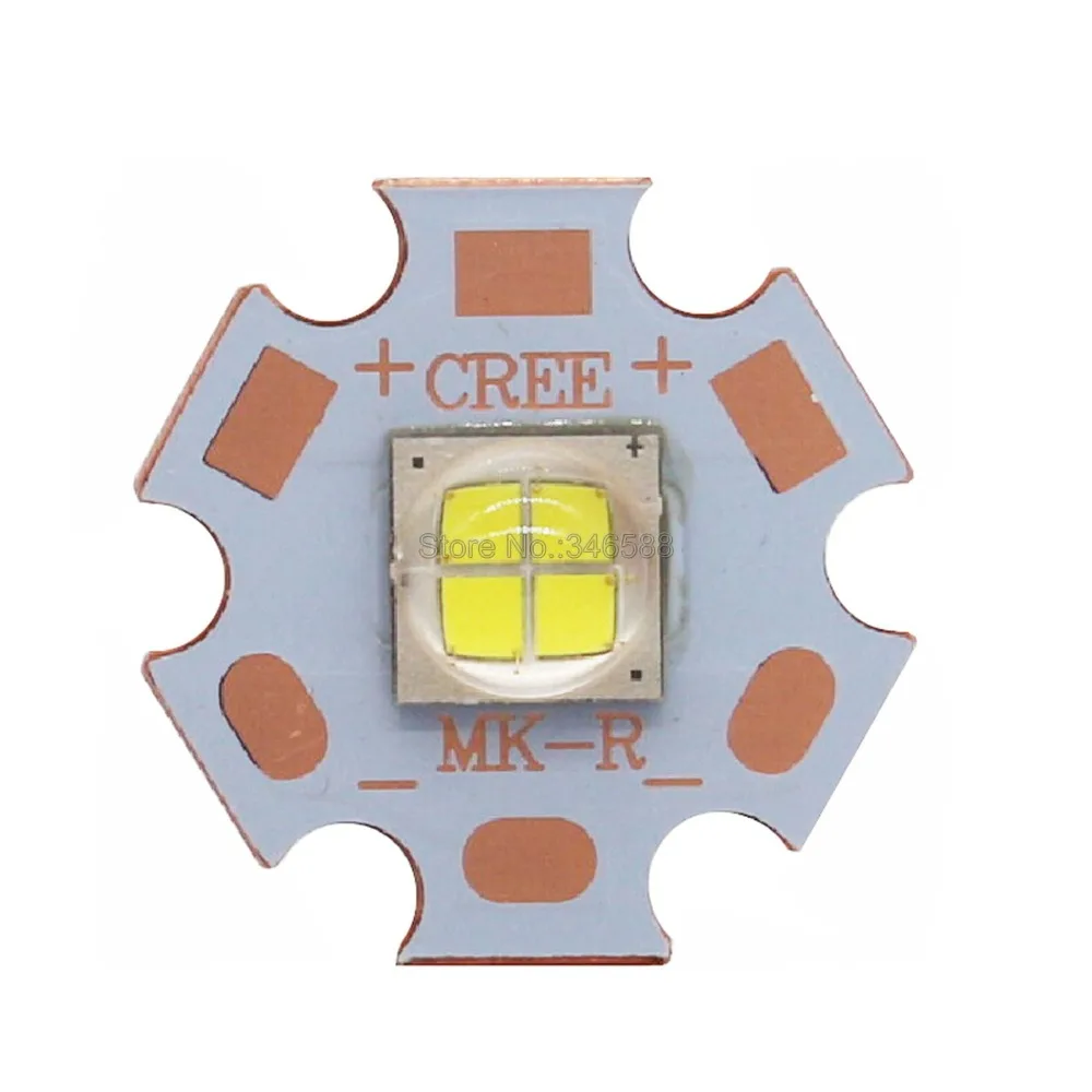 Cree MKR MK-R светодиодный излучатель 15 Вт 6 в 12 В белый теплый белый вспышка светильник фонарь светодиодный диодный чип светильник 1769LM на 16 мм 20 мм медной печатной платы