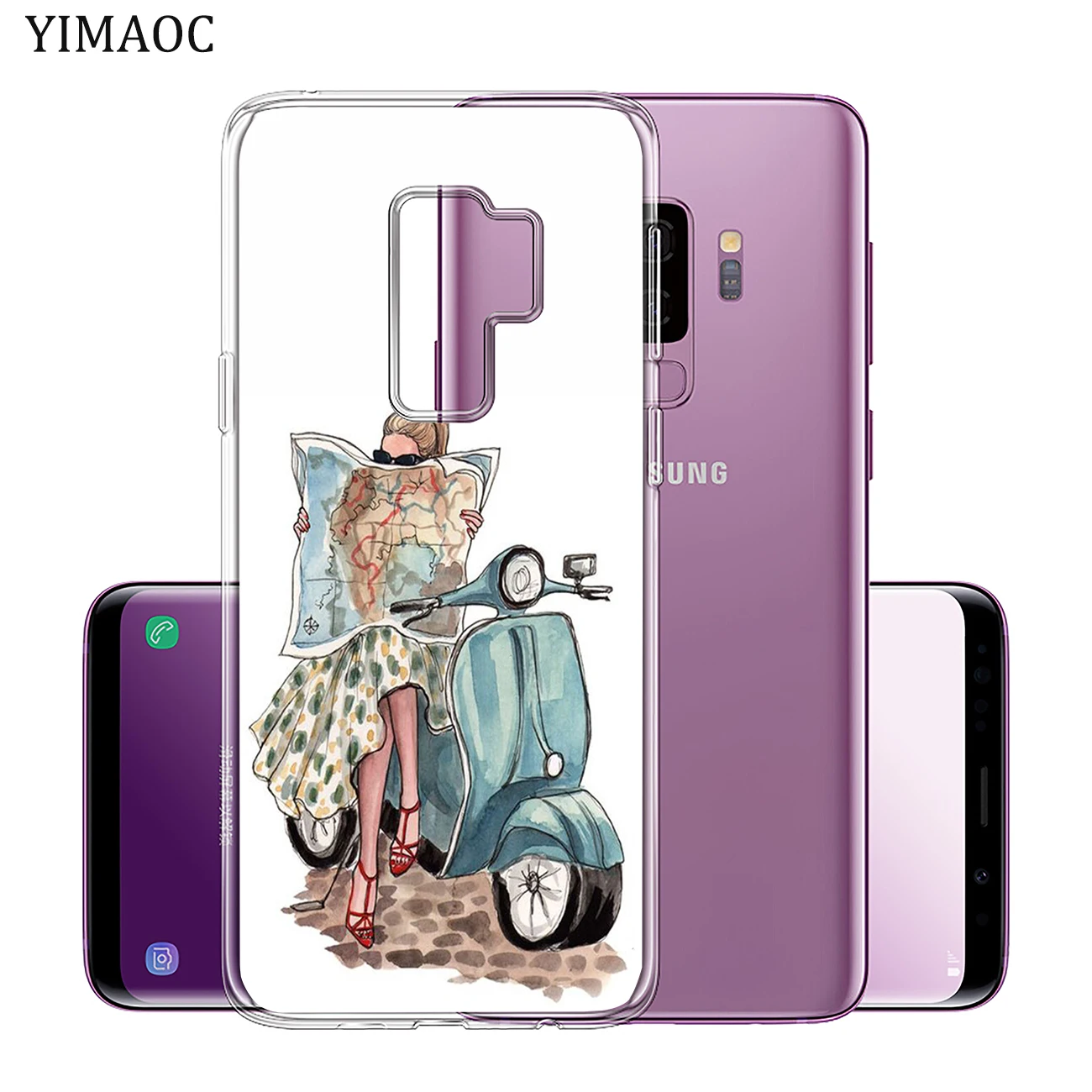 YIMAOC мягкий силиконовый чехол для телефона Samsung Galaxy S10 S9 S8 Note 10 Plus S7 Edge S10e | Мобильные