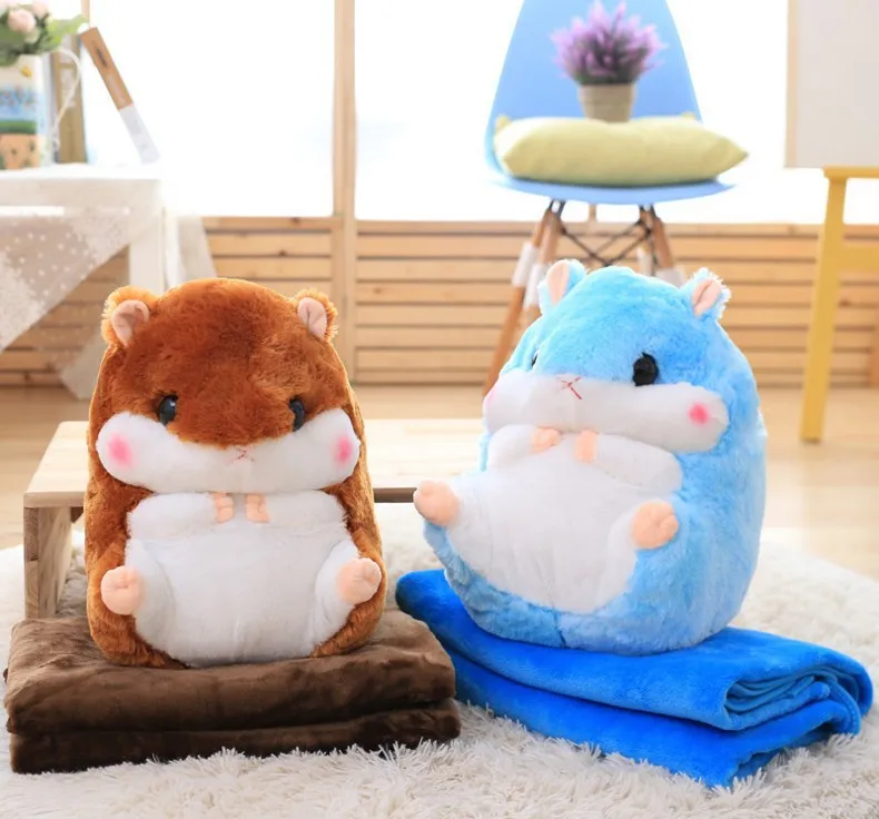 Милый мультяшный хомяк, плюшевая игрушка, kawaii, милая мышь, мамуза, животные, подушка, куклы, милые подарки, 40 см