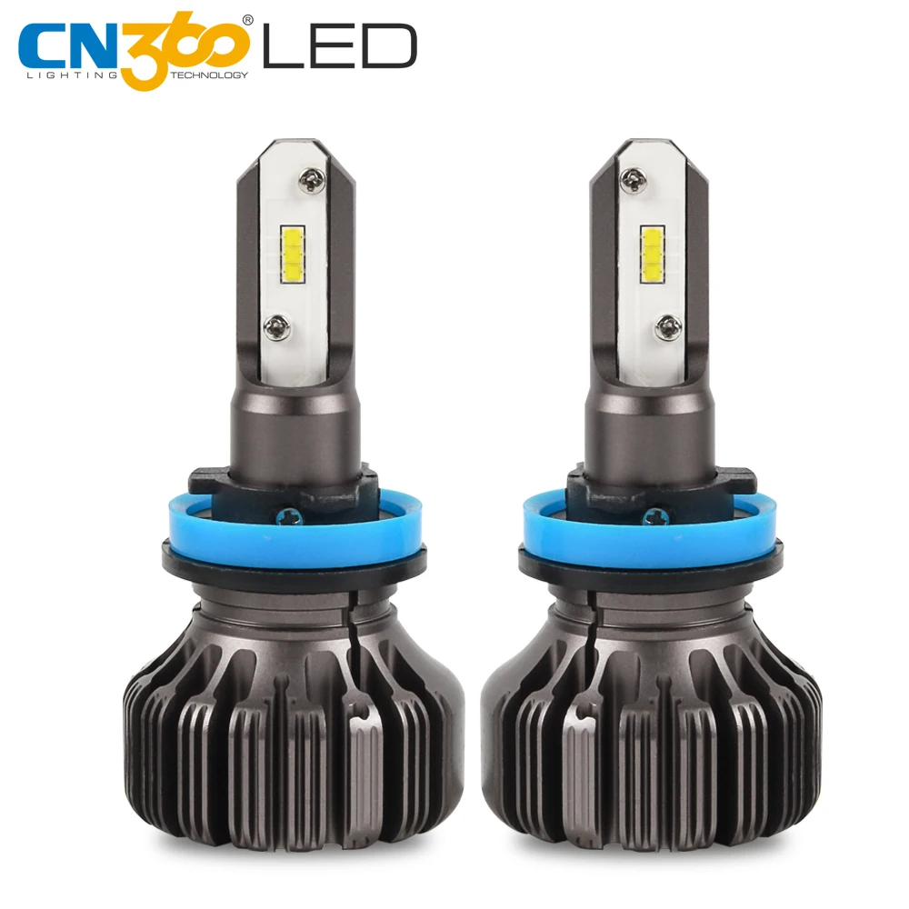 2 шт. Автомобильные светодиодные лампы 12 В 6500 лм|Передние LED-фары для авто| |