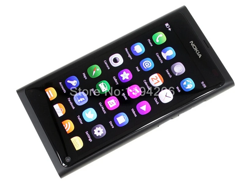 N9 Оригинальный разблокированный Nokia 8MP 16GB ROM 1GB RAM GPS 3G Bluetooth WIFI мобильные телефоны