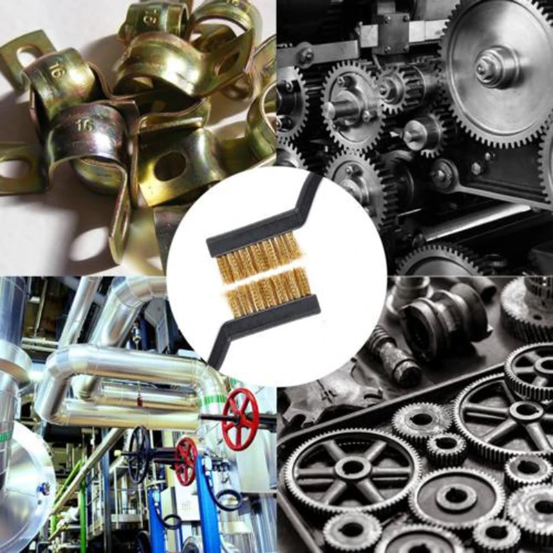 Микро щетка для чистки стальной латунный инструмент удаления краски и ржавчины