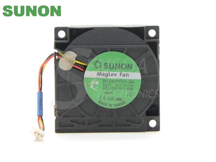 Для Sunon B1245PFV1 8A DC 12V 1 6 W 45x45x10mm инвертор сервера 3 проводной вентилятор Охлаждающие