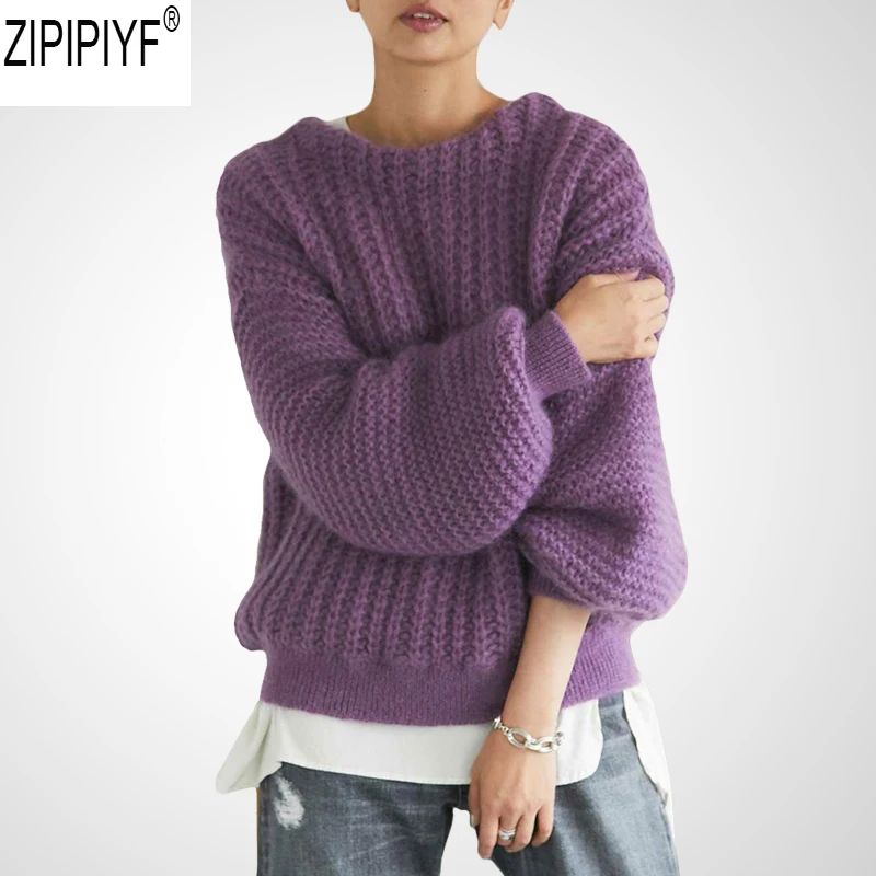 

High Quality 2018 Streetwear Women's Winter Sweaters Casual O-Neck Long Sleeve Elephant Solid Pullover Autumn Warm Sweater C2550