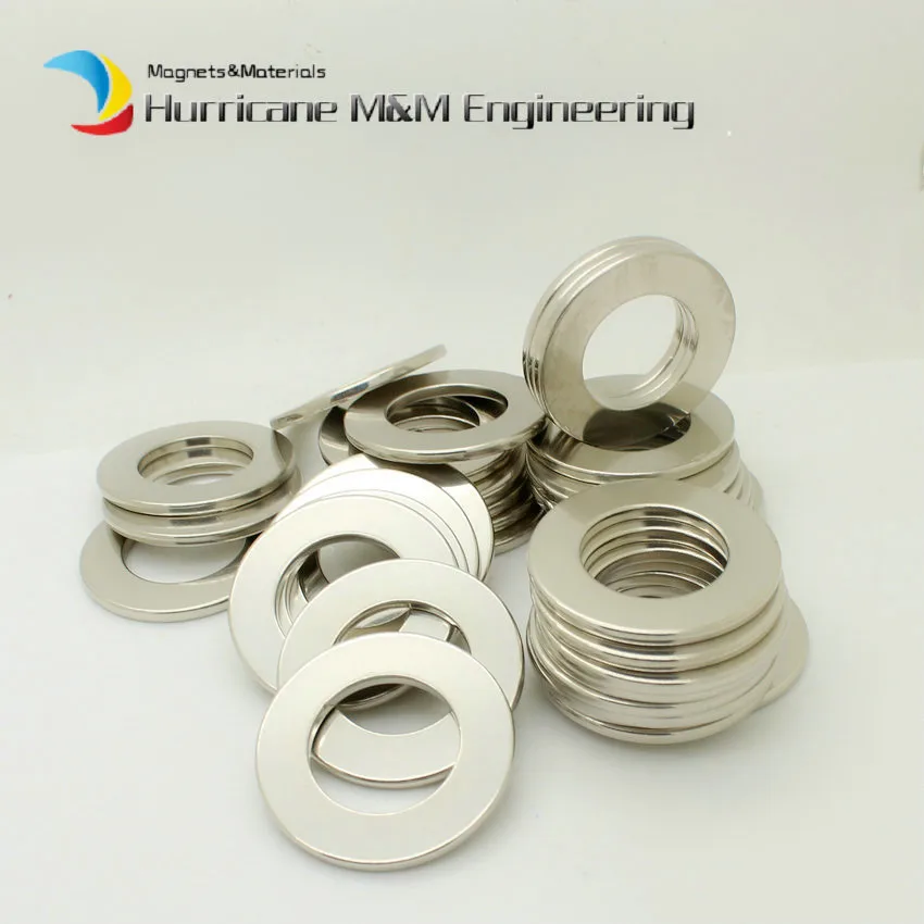 

1 упаковка N38SH NdFeB магнитное кольцо диаметр. Высокая температура 43,7x25,1x3 мм Магнитные сильный неодимовые постоянные редкоземельные магниты