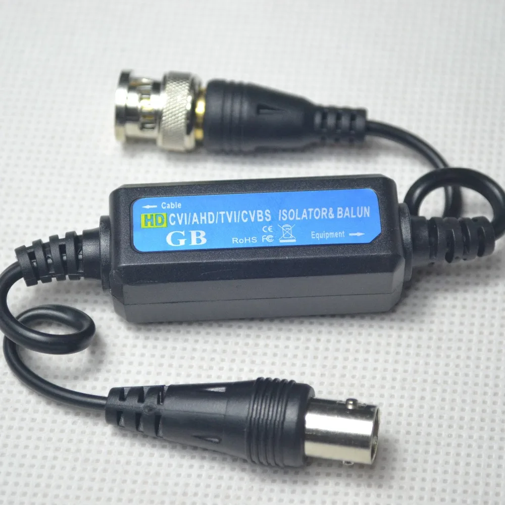 Изолятор заземления HD TVI CVI AHD CVBS Video Balun BNC Папа мама для камеры видеонаблюдения|bnc