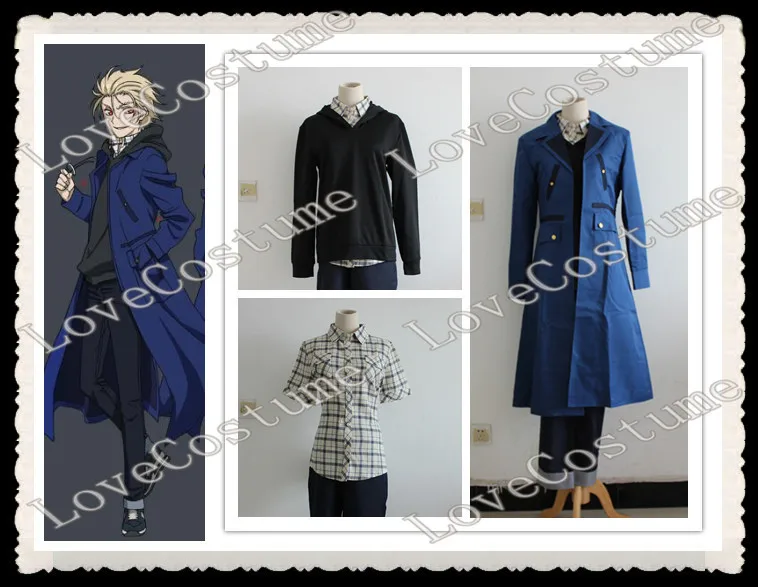 Женский костюм для косплея Kekkai Sensen черный белый король отчаяния изготовленный на