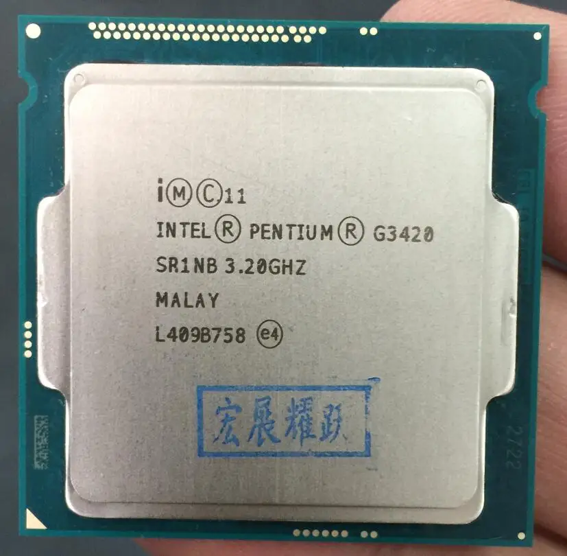 Процессор Intel G3420 LGA1150 22 нанометра двухъядерный 100% рабочий настольный