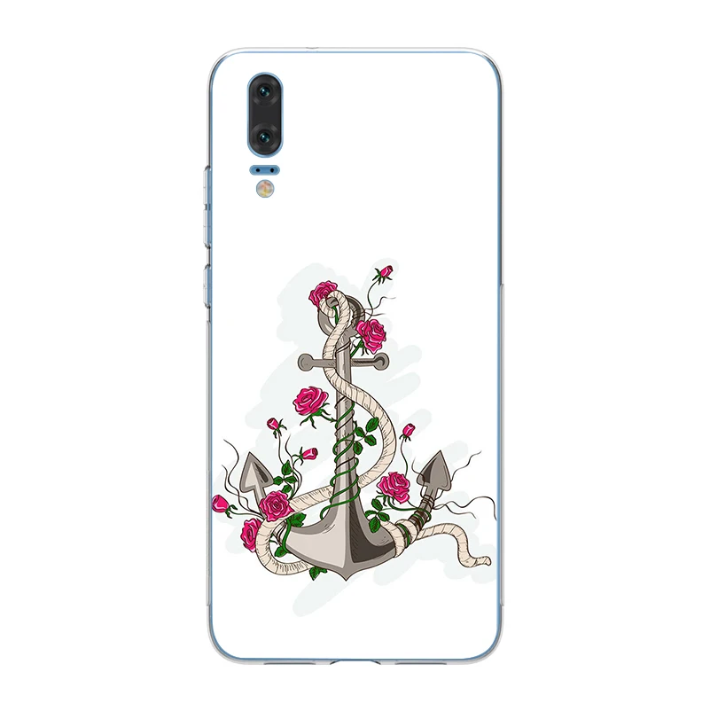 Ciciber чехлы для телефонов Huawei P20 P8 P9 P10 Mate 20 10 9 Lite 2017 X Pro Мягкий ТПУ чехол P Smart 2019 якорь