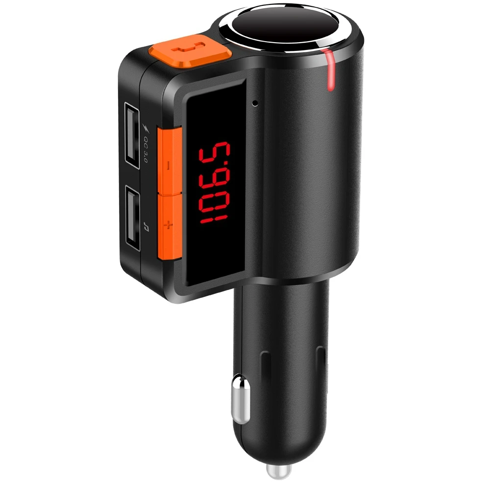 Jilang FM модулятор передачи Bluetooth автомобильный комплект MP3 плеер двойной USB QC3.0