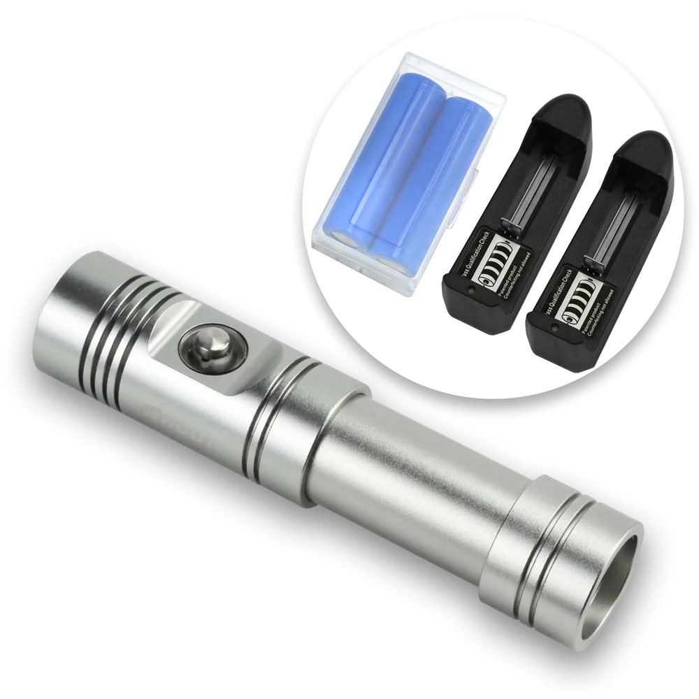 Водонепроницаемые фонарики с двумя ручками для дайвинга аксессуары экшн камеры