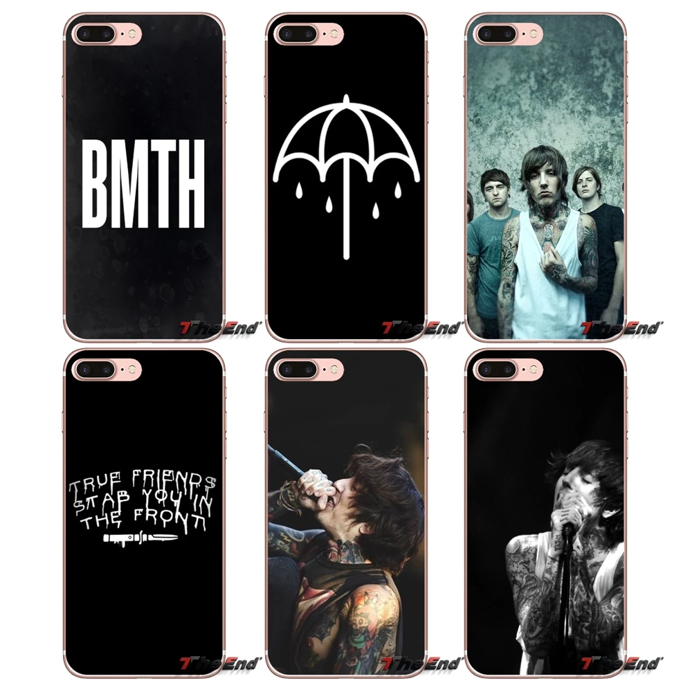 Мягкие чехлы для мобильных телефонов с надписью Bring Me the Horizon BMTH iPhone X 4 4S 5 5S 5C SE 6 6S 7 8