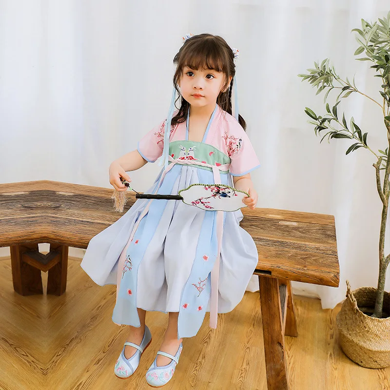 Костюм ханьфу для девочек летняя одежда в китайском стиле традиционный