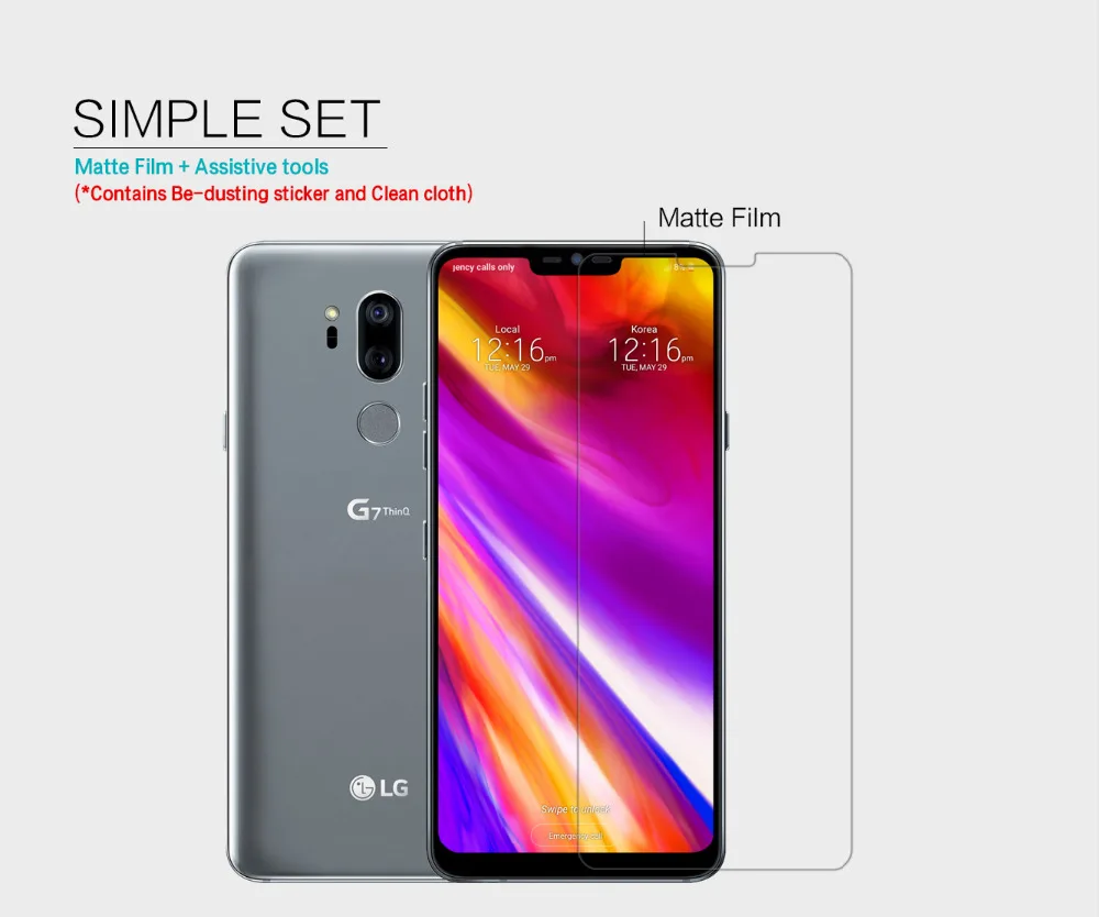 2 шт. NILLKIN пленка для LG G7 ThinQ защита экрана Антибликовая матовая супер прозрачная