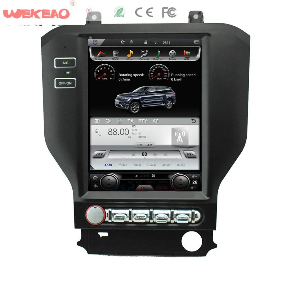 Wekeao Тесла Стиль 10 4 &quotcar audio gps навигационная система для Ford Mustang 2015 2016 Радио Android 6 0
