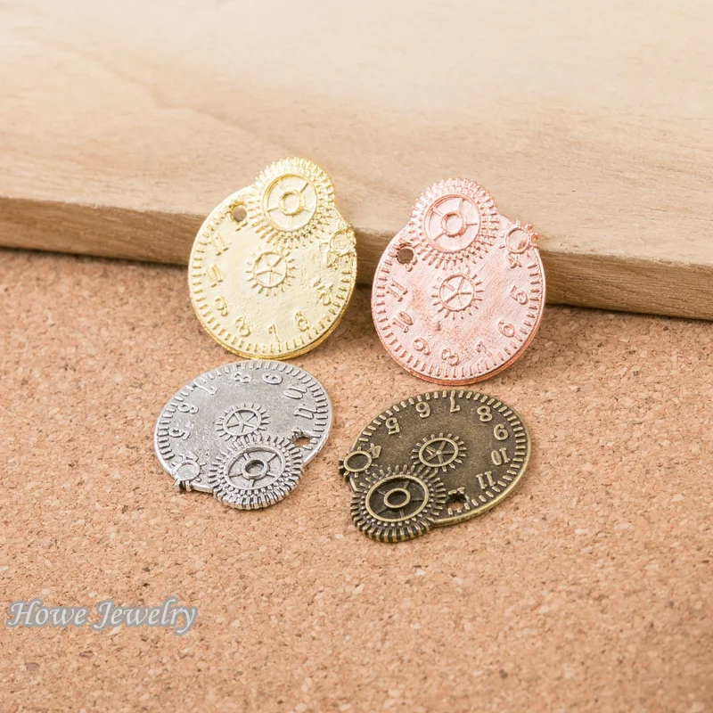 10 шт. винтажные часы в стиле стимпанк подвески для лица серьги diy подходят