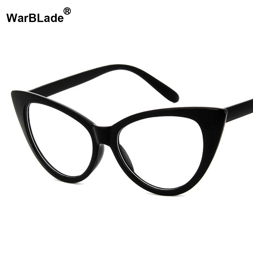 

Vintage Ladies Eyeglasses Cat Eye Clear Glasses Women Frame Luxury Brand Design Eyewear Frames Optical Spectacle Myopia