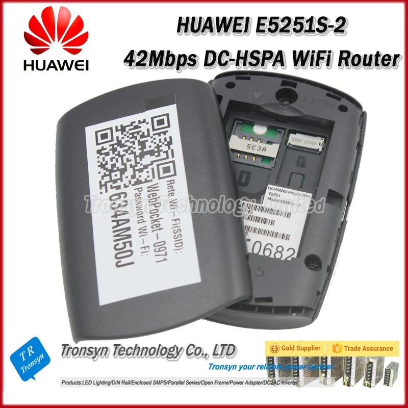 

New Original Unlocked DC-HSPA 42Mbps HUAWEI E5251 Portable 3G WiFi Router With Sim Card Slot