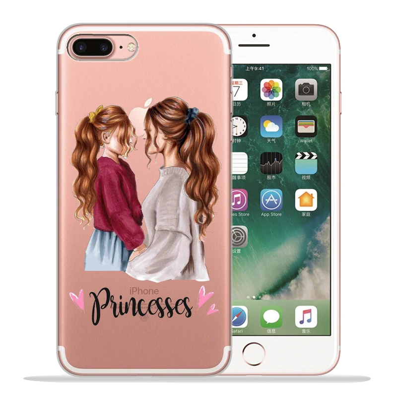 07 Модный чехол для телефона Super mom Dad Girl для iPhone 8 7 6 6S Plus X XS MAX XR 10 мягкий силиконовый чехол Etui - Цвет: 07