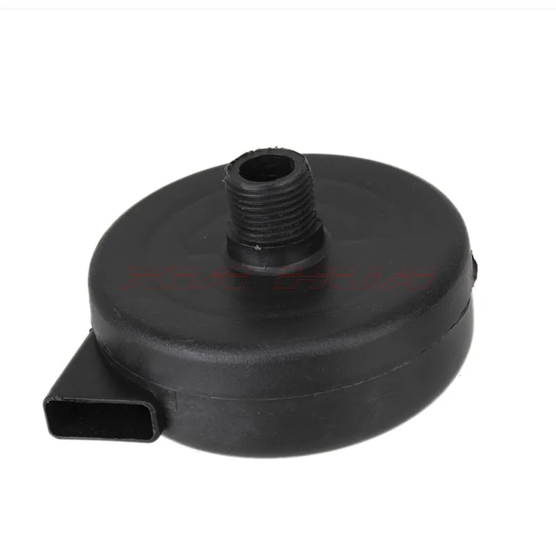 20mm Dia Male Thread Air Intake Silencer Filter Black Plastic Housing