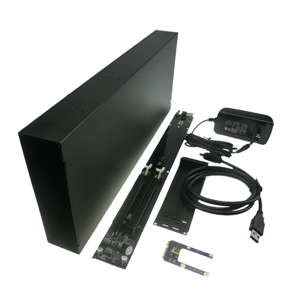 Mini PCIe to Dual PCIE 16x конвертер разъемов карта с корпусом длинная версия ADPA9940|mini pcie|mini