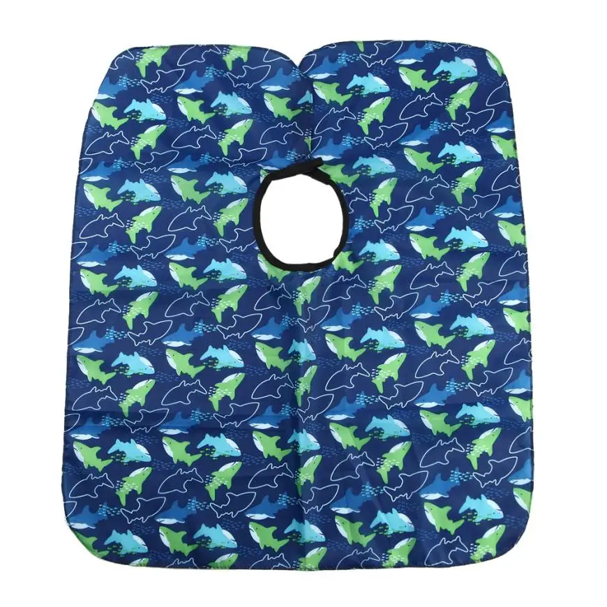 1 шт. синяя детская водонепроницаемая ткань для стрижки волос салона