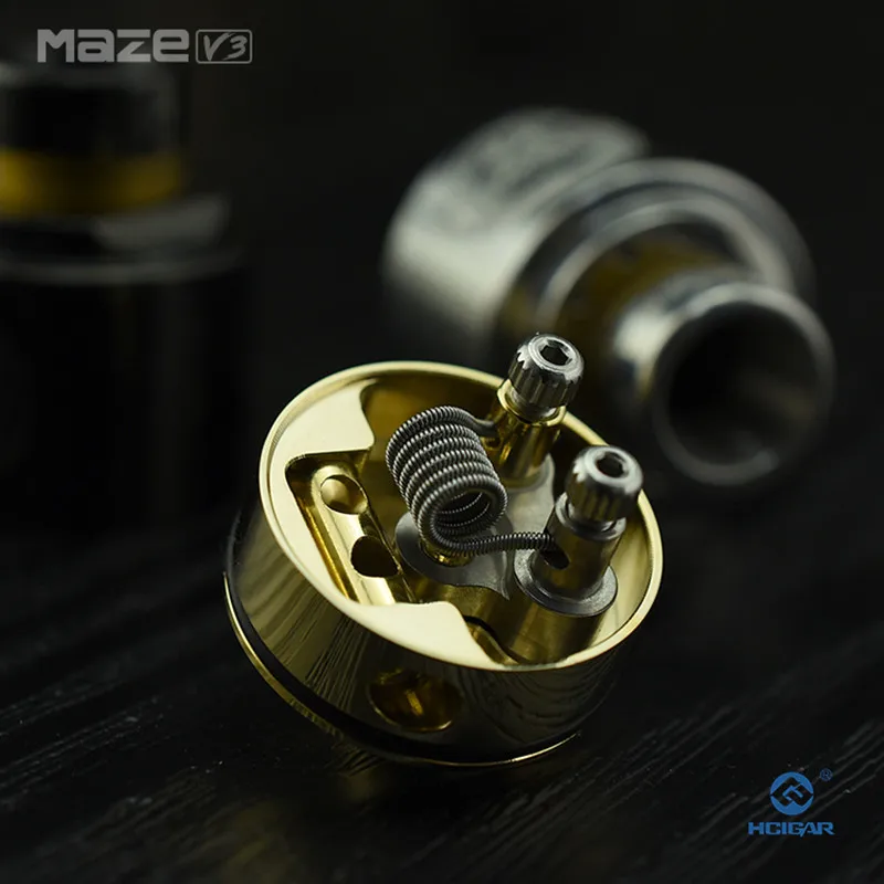 Оригинал Hcigar дизайн лабиринт V3 rda распылителя с нижней подачи pin электронные