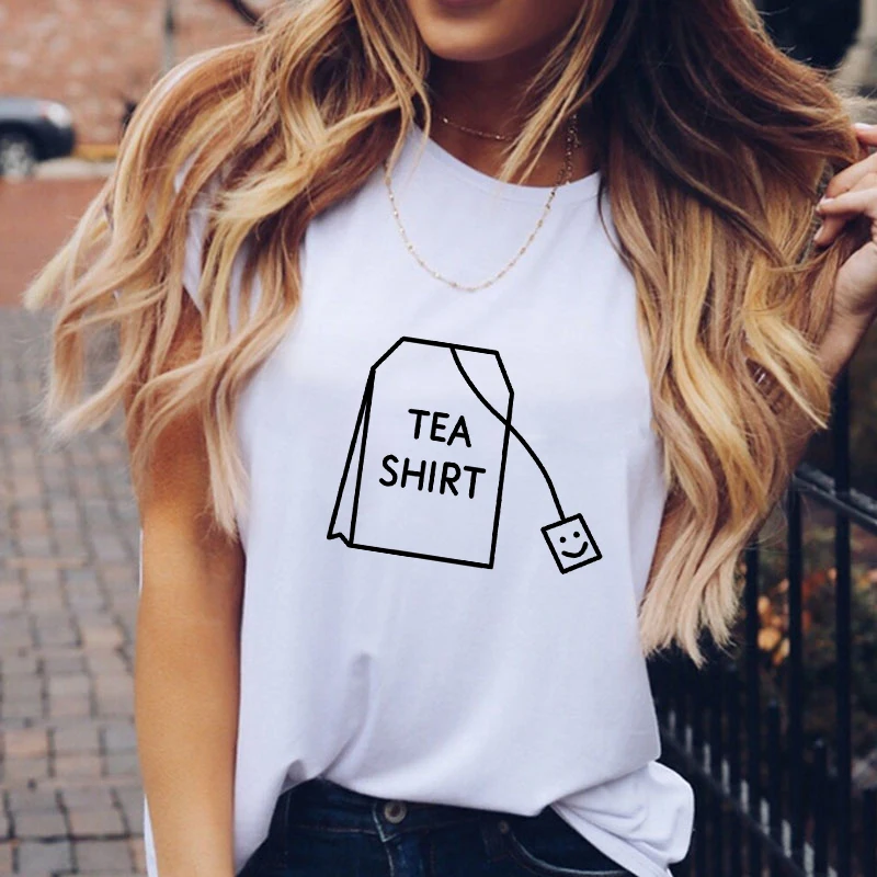 Summer Women T-shirt VOGUE Letter Printed Tshirts Casual Tops Tee Harajuku Vintage White Shirt Woman Clothing Female