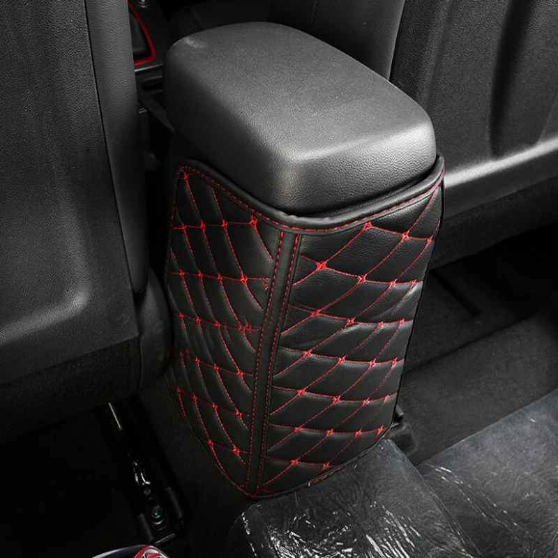 

For Hyundai Encino 2018 1PC PU Leather Car Center Console Seat Armrests Anti Kick Pad Car Anti Dirty Mat Armrest Box Protect Pad
