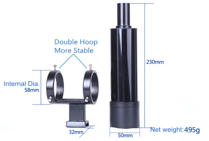 1 шт. 7X50 Finder область астрономический телескоп Finderscope адаптер Professional 7X автогид для телескопа с визуальным крестом волос сетка