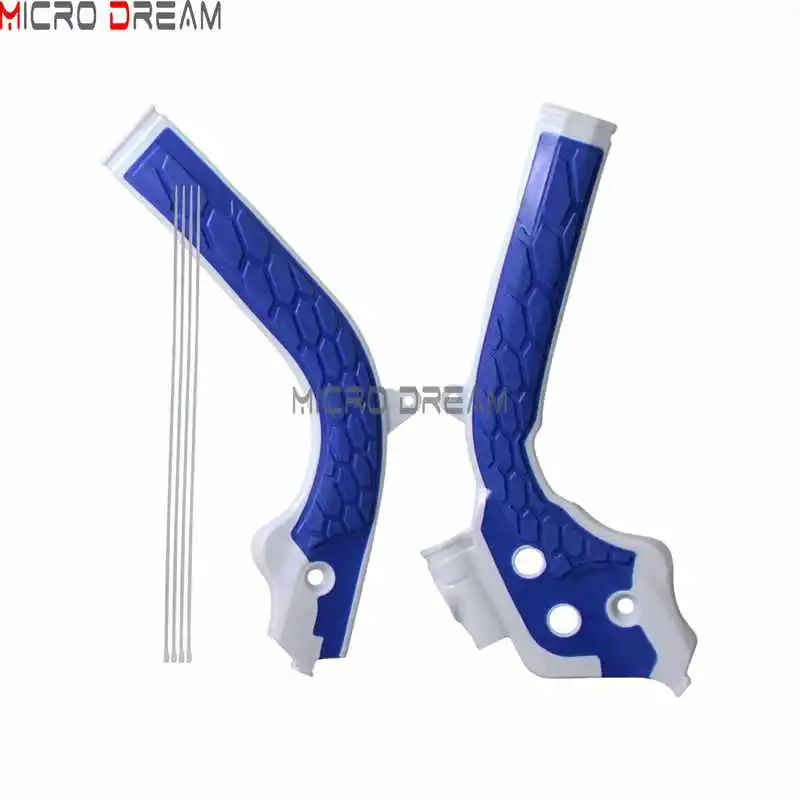 White Blue Байк мотокросс X-Захваты каркасные охранники оранжевый frameguard для KTM SX EXC/SXF/EXCF 125/250/300/350/450 Husqvarna TE/FE/FC/TC - Цвет: White Blue