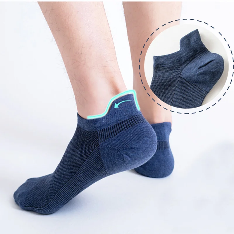 5 Pair Thin Cotton Mesh Socks Invisible Ankle Man&ampWomen Short Summer Breathable cycling socks Male Soft Crew Boat Pairs | Мужская