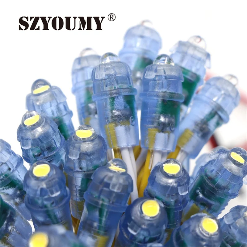 SZYOUMY 12 мм WS2811 Светодиодный пиксельный модуль IP68 водонепроницаемый постоянный ток