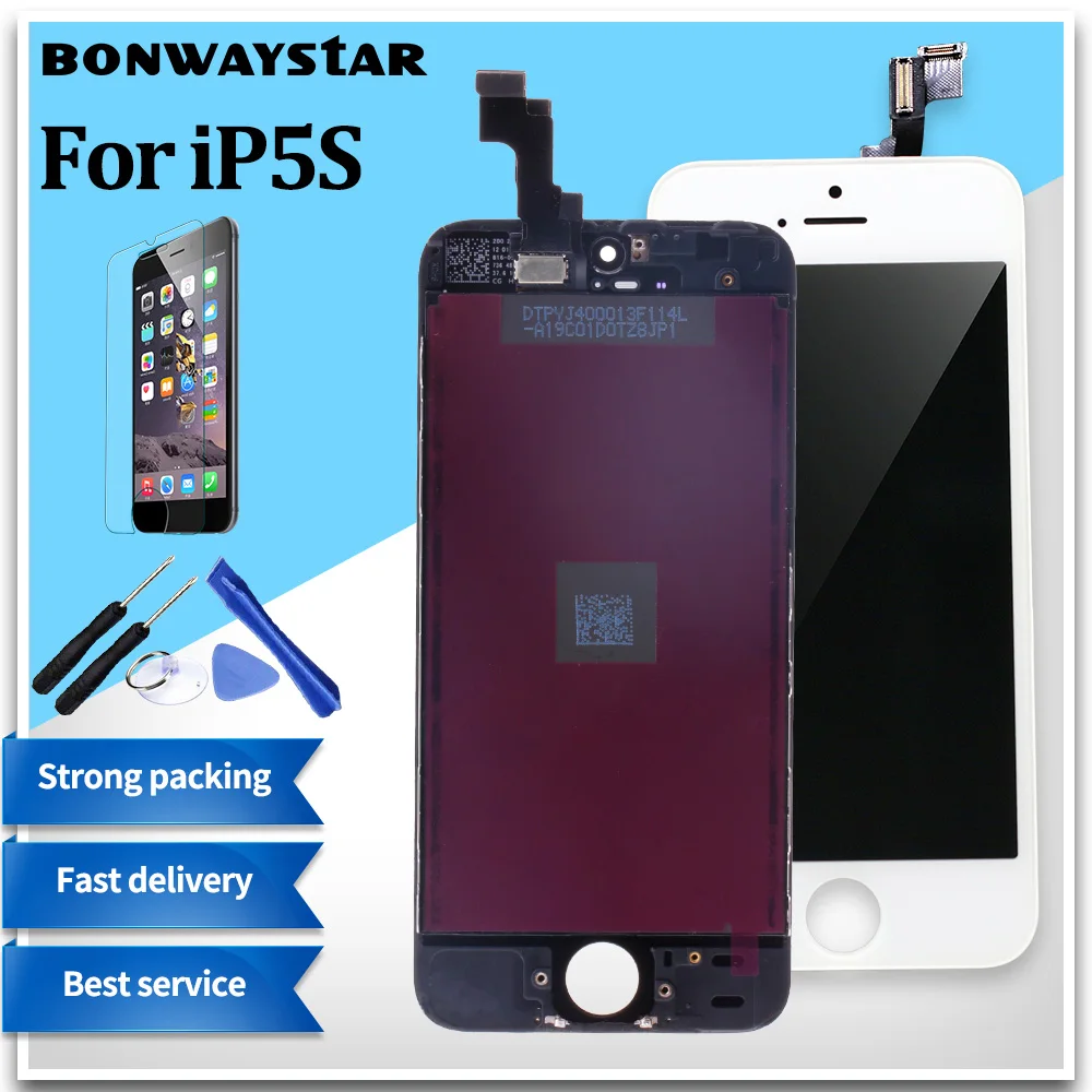 

AAA+++ Quality screen For iPhone 5S 5 5C SE LCD Screen for iPhone 6 Display Digitizer Touch Screen with Gifts Tools+Glass film