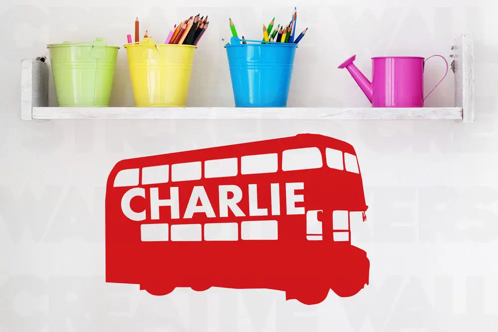 Креативная Наклейка на стену с изображением автобуса персонализированные