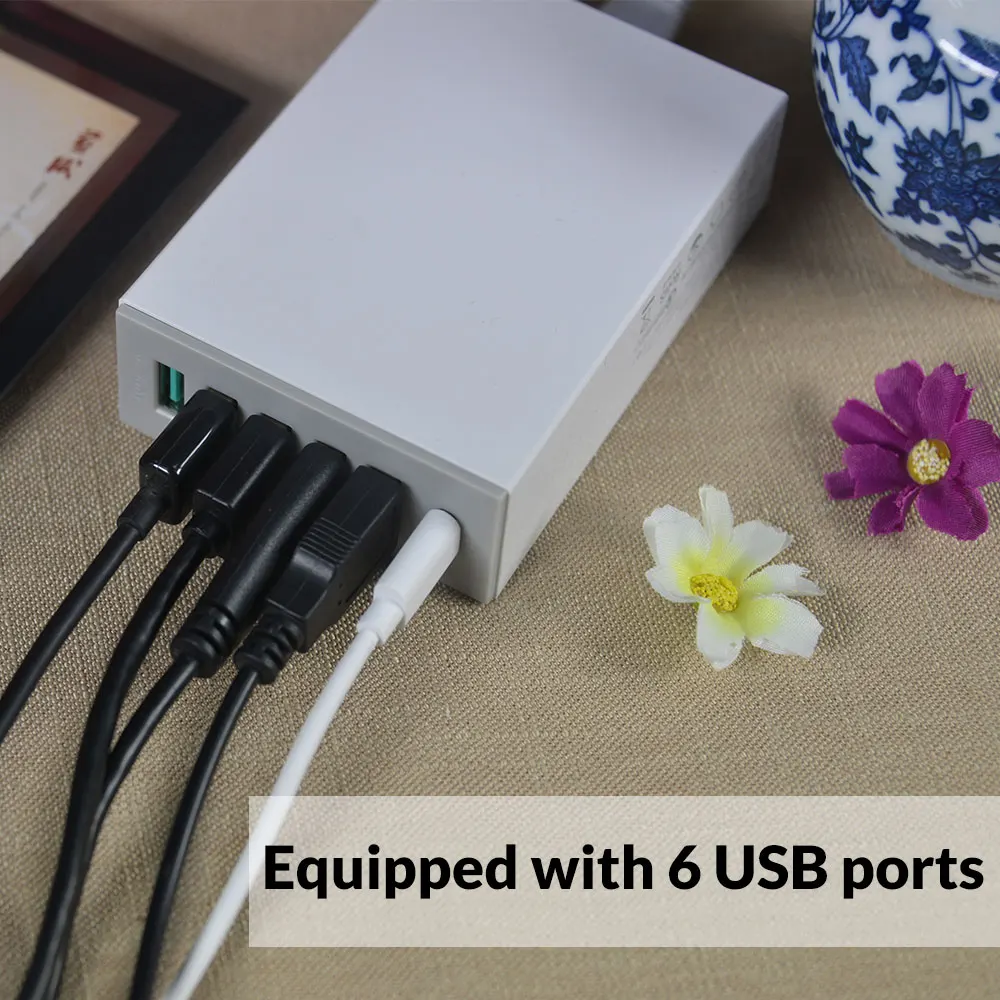 Зарядное устройство ORICO настольное с 6 портами 5 В 2 4 А 9 12 1 А|charger for|charger for iphonecharger