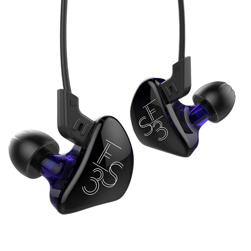 Спортивные наушники ES3 BA + DD In Ear гибридная гарнитура HIFI бас шумоподавление с