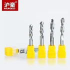 HUHAO 5 шт.лот хвостовик 6 мм 2 флейты спиральные шаровые Концевые Фрезы с ЧПУ фрезы для древесины карбида вольфрама фрезерный станок инструмент Fresa