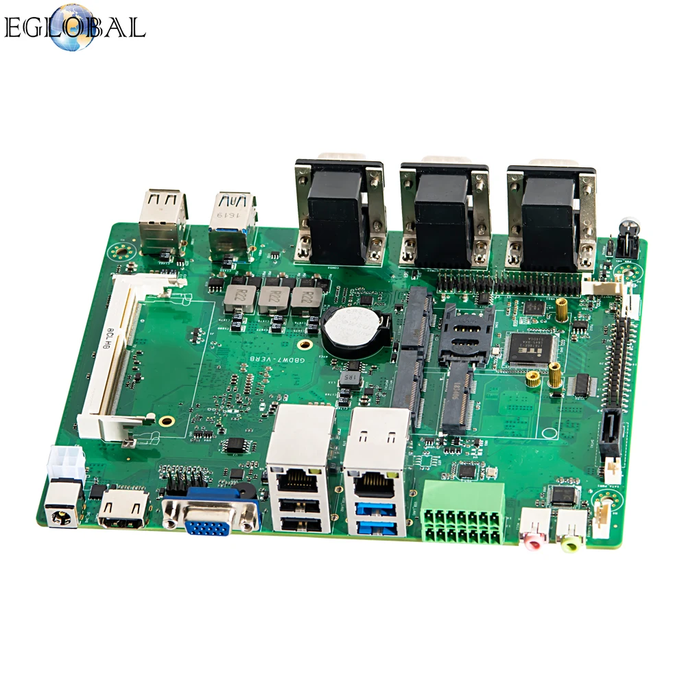 Industrial Mini Computer Core i7-8550U i5-8250U i3 DDR4 Rugged Fanless PC 6*COM 2*Intel Lans 8*USB GPIO VGA HDMI 3G/4G WiFi HTPC |