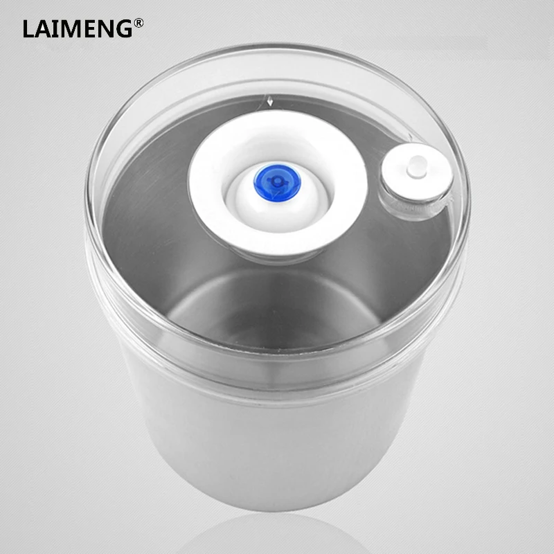 Laimeng вакуумный контейнер для хранения пищевых продуктов герметичный нержавеющий контейнер с насосом работает с вакуумным упаковщиком 2 шт./лот S164
