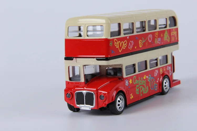 Двухэтажный автобус из сплава с открытой спиной дизайн для londoners. Металлический