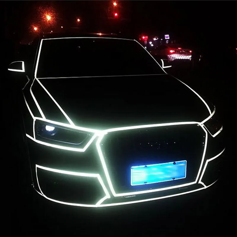 

Car styling DIY Reflective Sticker Automobile luminous strip car & motorcycle Decoration Decals Vinyl Sticker