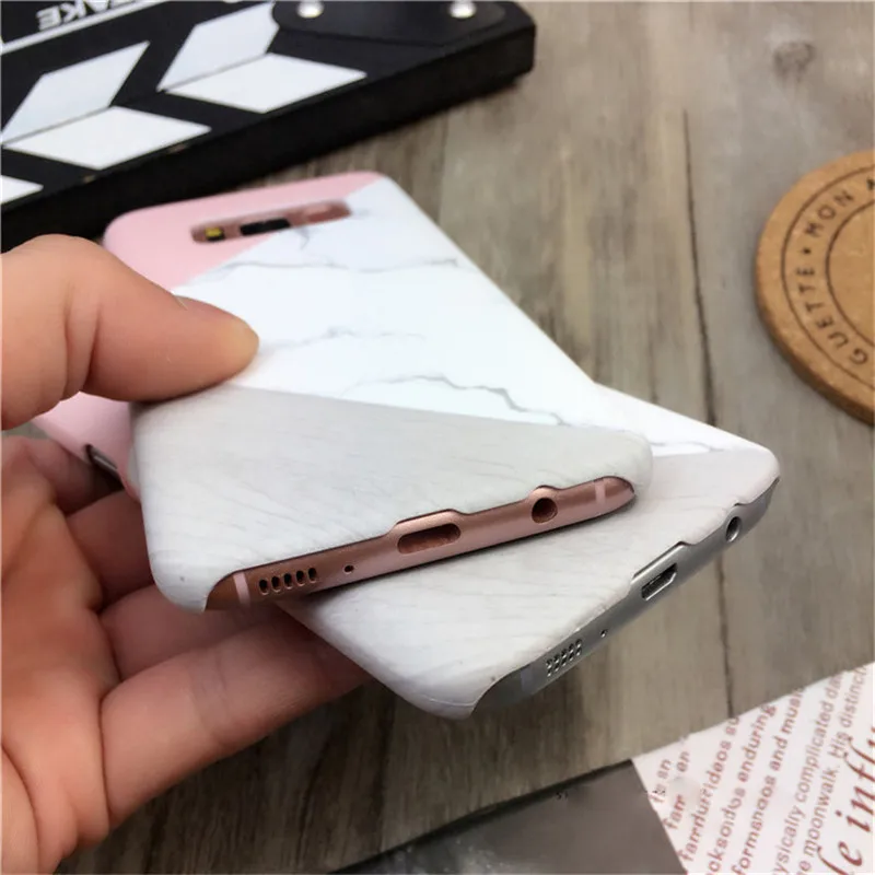 Тонкий жесткий чехол для телефона Samsung S6 S7 Edge S9 S8 Plus Note 8 9 |