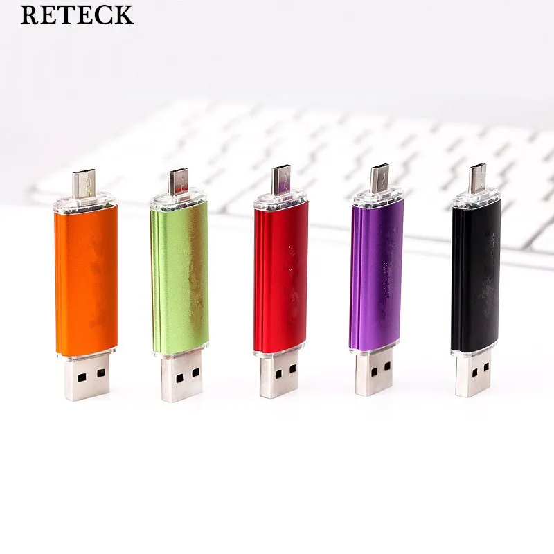 Free shipping OTG smart phone usb 2.0 key drive dual computer memory u disk 16GB mobile android flash | Компьютеры и офис
