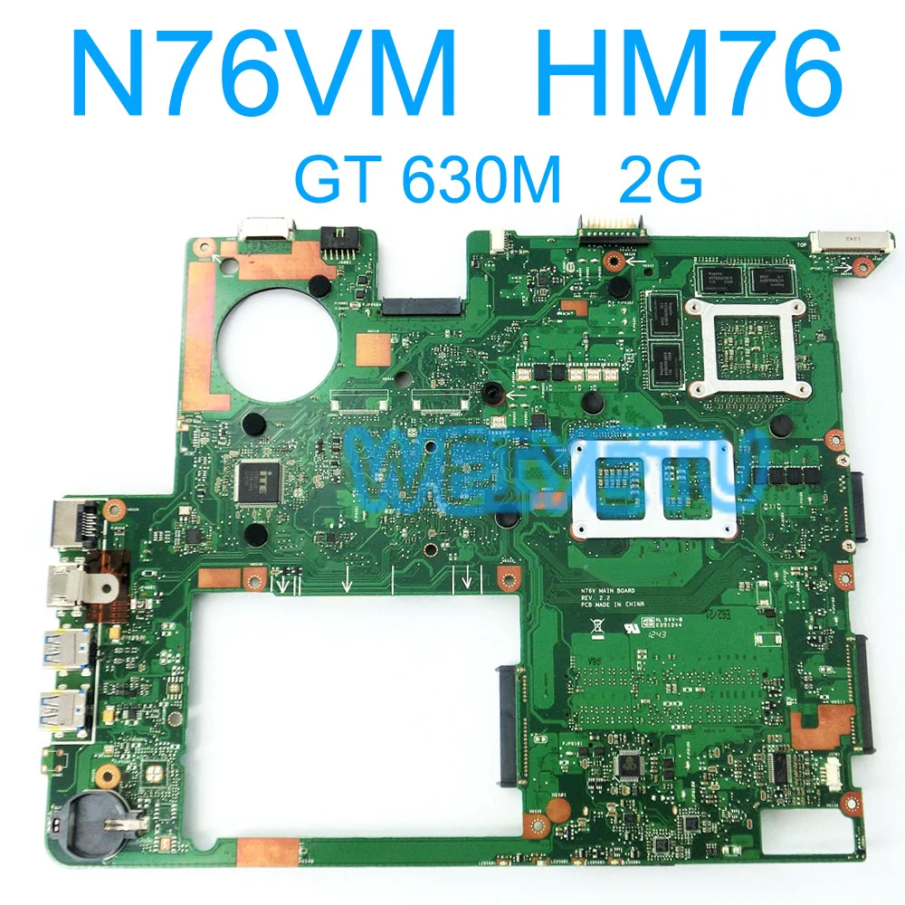 Высокое качество N76VM материнская плата для Asus ноутбук N13P-GL-A1 GT630M 2 Гб N76V основная