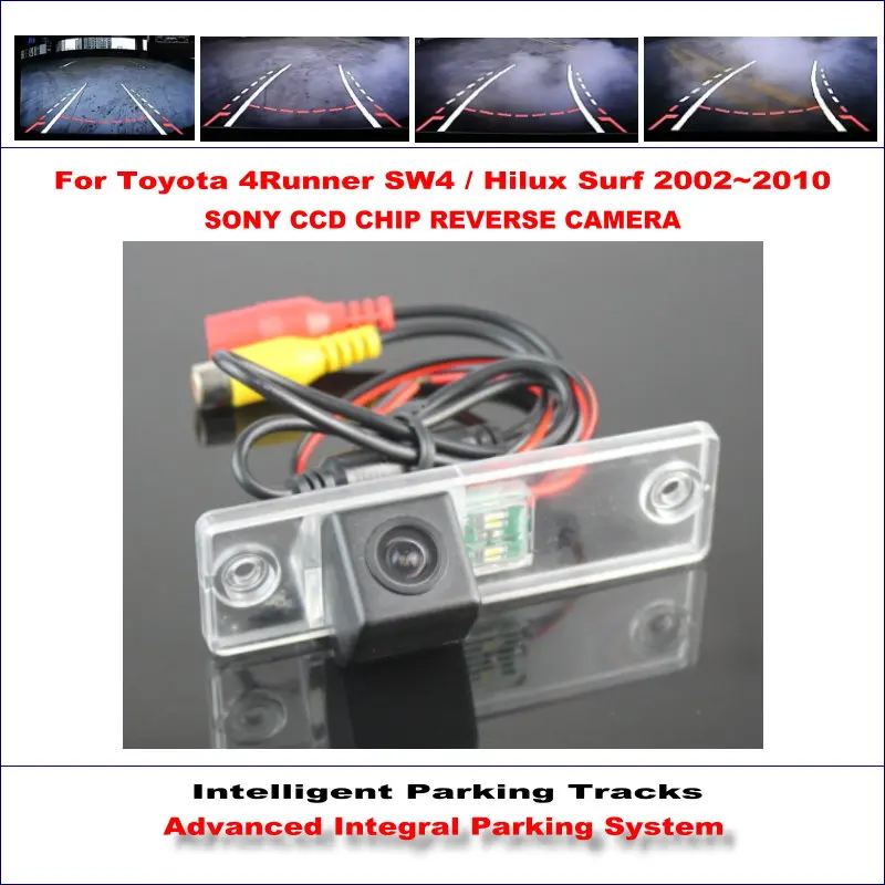 

Car Rear Camera For Toyota 4Runner SW4 / Hilux Surf 2002-2010 Backup NTSC RCA AUX HD SONY CCD Intelligent Parking Tracks CAM